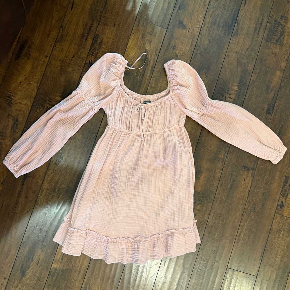 Pink Long Sleeve Dress